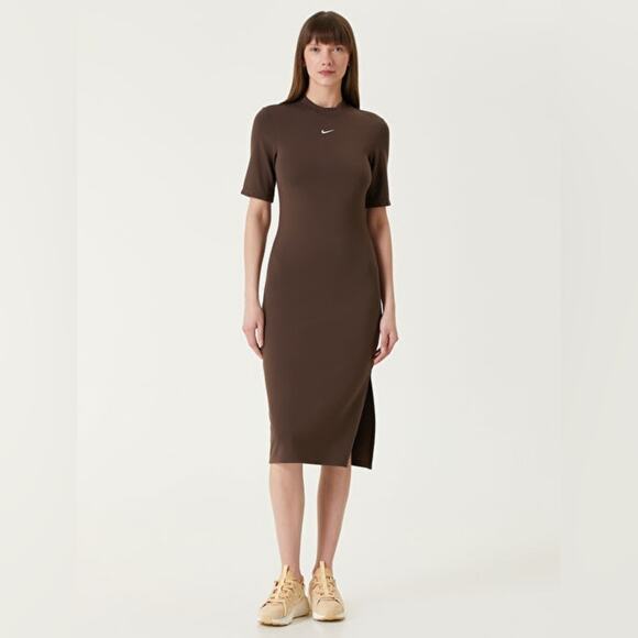 Nike Essential Midi Dress in Brown S - Picture 5 of 7